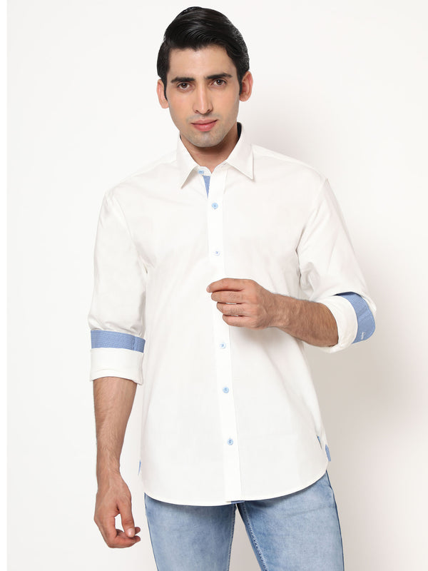 Moonlight White & Oceanic Blue Shirt