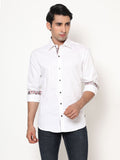 Moonlight White & Red Paisleys shirt