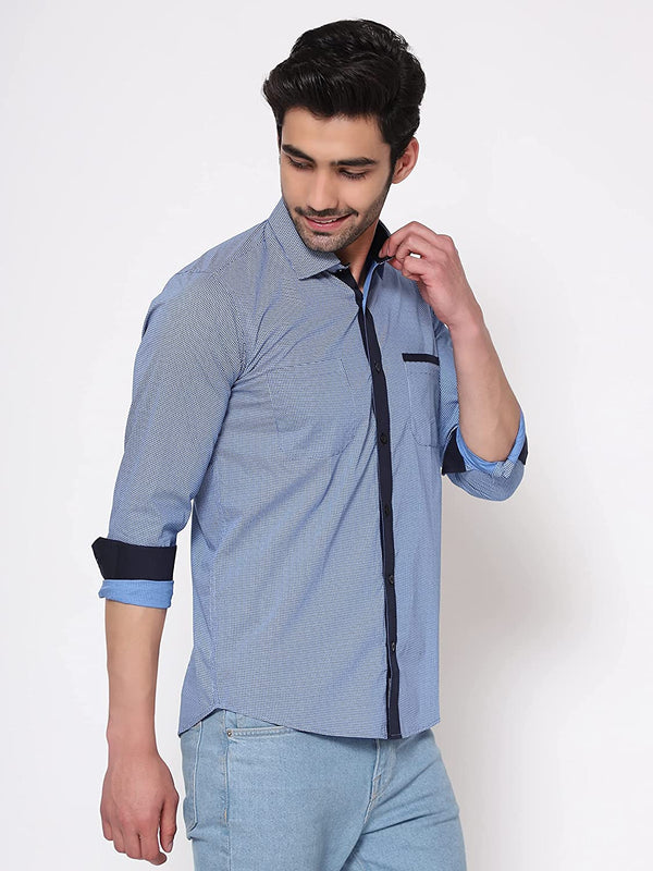 The Blue Symphony Casual Shirt