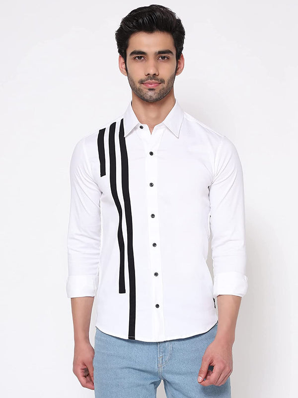 Tidal White Casual Shirt