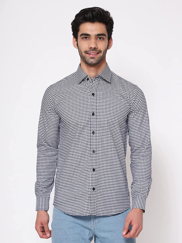 Black Gingham Check Shirt