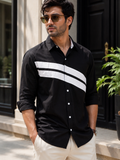 White and Black Techno Shirt