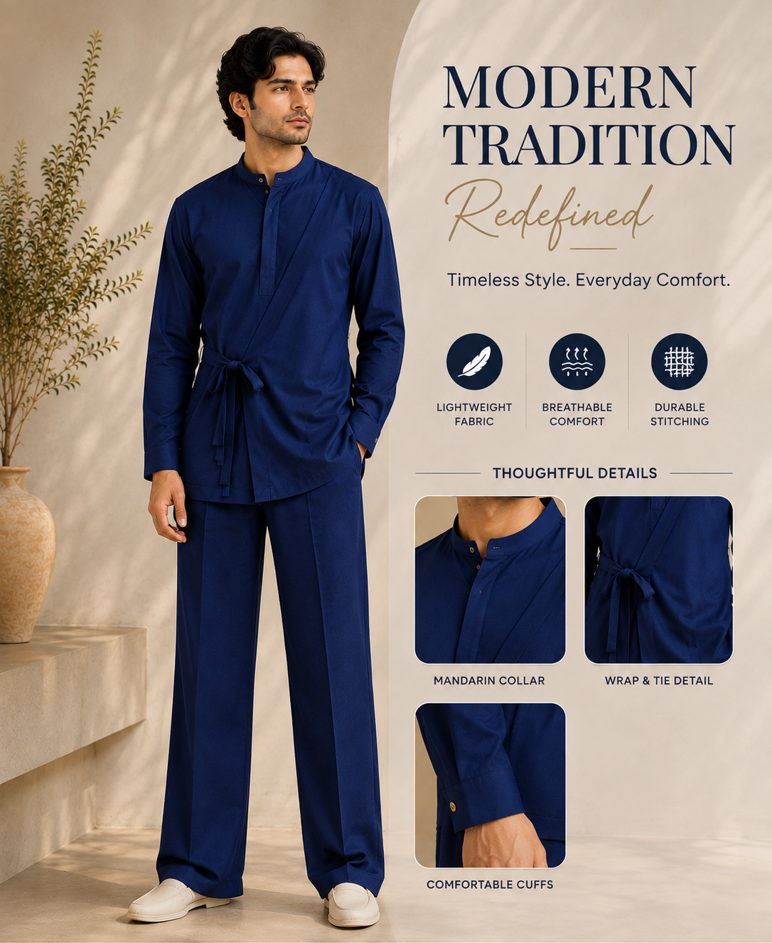 MODERN DRAPING. EFFORTLESS DISTINCTION