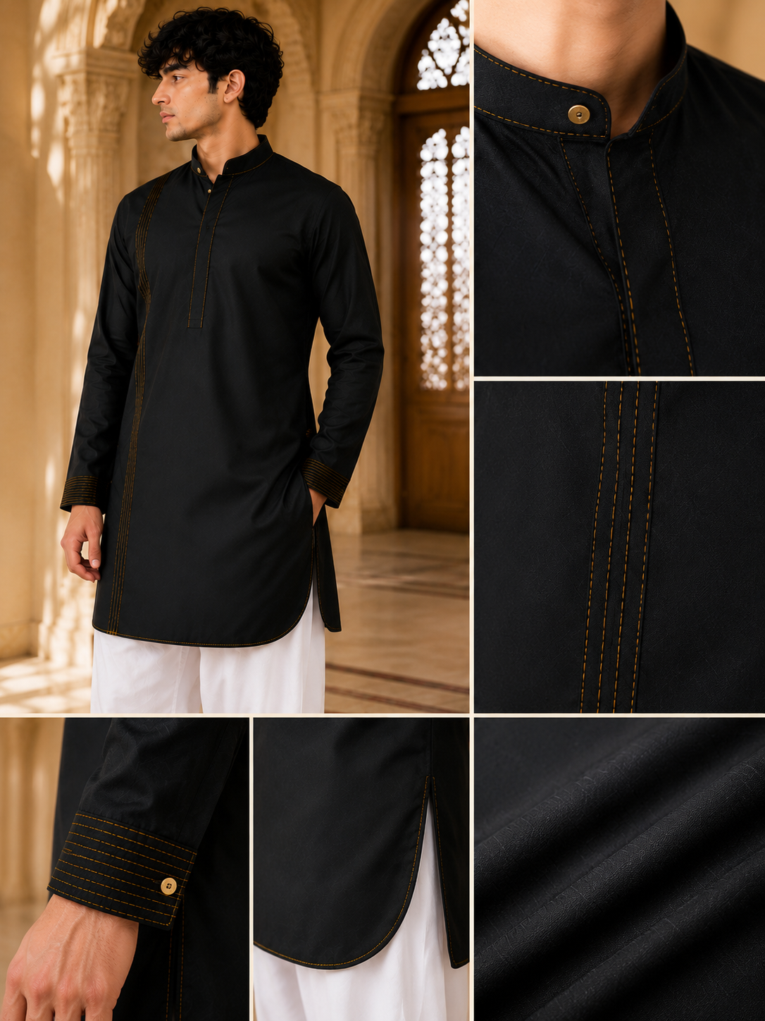 BLACK, FINISHED WITH A TOUCH OF GOLD