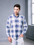 Checkered Blue Fannel Shirt